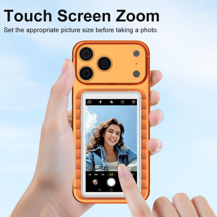 Proyector de pantalla para selfies inalámbrico magnético con pantalla táctil RK-Y40i para teléfonos móviles.