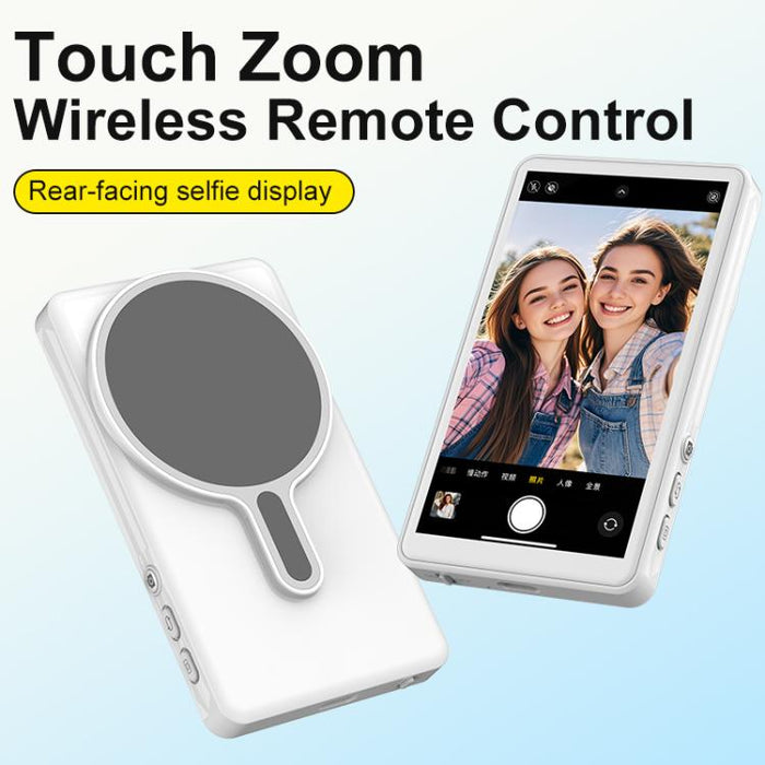 Proyector de pantalla para selfies inalámbrico magnético con pantalla táctil RK-Y40i para teléfonos móviles.
