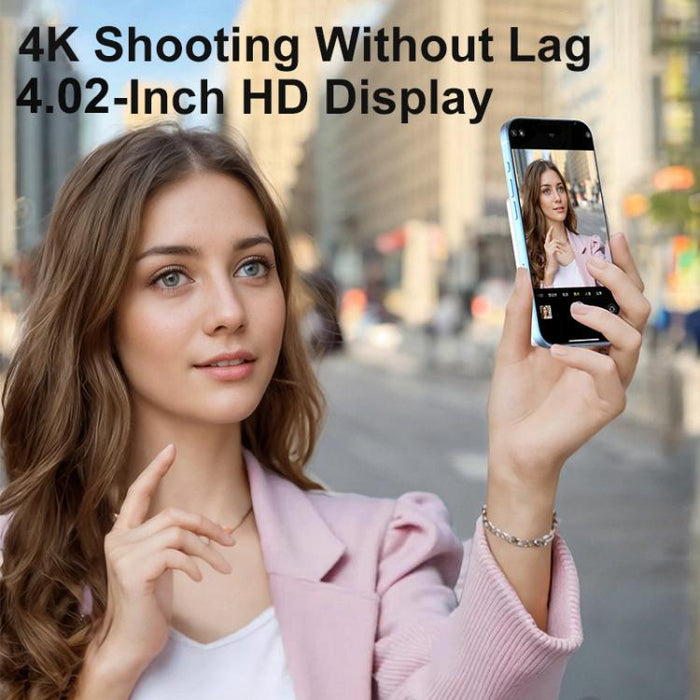 Proyector de pantalla para selfies inalámbrico magnético con pantalla táctil RK-Y40i para teléfonos móviles.