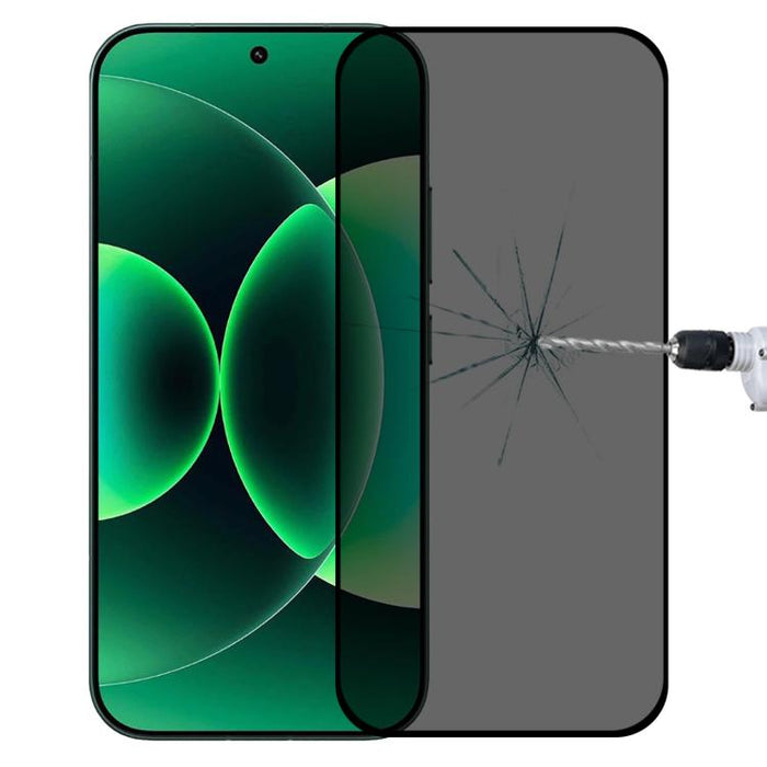 Protector de pantalla de vidrio templado anti-espías de cobertura total, compatible con desbloqueo por huella dactilar., For Redmi K90 Ultra 5G, For Redmi K100 Pro 5G, For Xiaomi 17 Max 5G, For Redmi K90 Max 5G