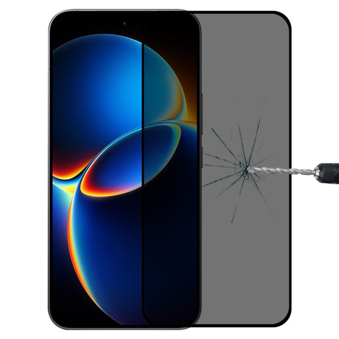 Protector de pantalla de vidrio templado anti-espías de cobertura total, compatible con desbloqueo por huella dactilar., For Redmi K90 Ultra 5G, For Redmi K100 Pro 5G, For Xiaomi 17 Max 5G, For Redmi K90 Max 5G