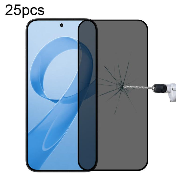 25 láminas de vidrio templado anti-espía de cobertura total, compatibles con desbloqueo por huella dactilar., For Redmi K90 Ultra 5G, For Redmi K100 Pro 5G, For Xiaomi 17 Max 5G, For Redmi K90 Max 5G