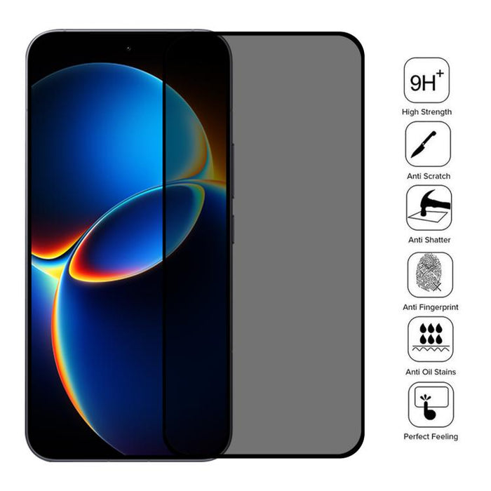 25 láminas de vidrio templado anti-espía de cobertura total, compatibles con desbloqueo por huella dactilar., For Redmi K90 Ultra 5G, For Redmi K100 Pro 5G, For Xiaomi 17 Max 5G, For Redmi K90 Max 5G