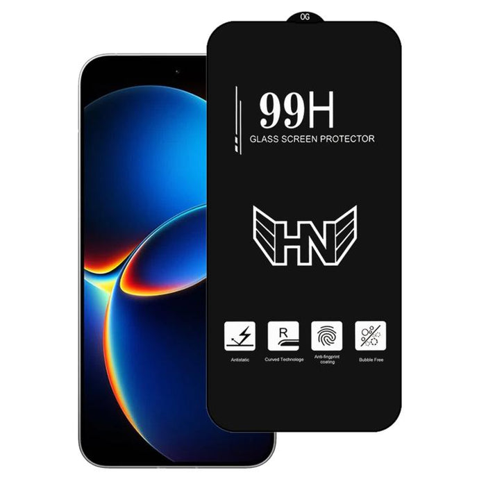 Protector de pantalla de vidrio templado de aluminio de 0,18 mm de altura con gran arco y pantalla completa, compatible con desbloqueo por huella dactilar., For Xiaomi 17 Max 5G, For Redmi K90 Max 5G