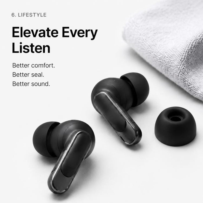Kit de 3 pares de almohadillas de silicona de repuesto XDcase, tamaños S/M/L, cepillo de limpieza de color aleatorio, For JBL Tour Pro 2 / Tour Pro 3