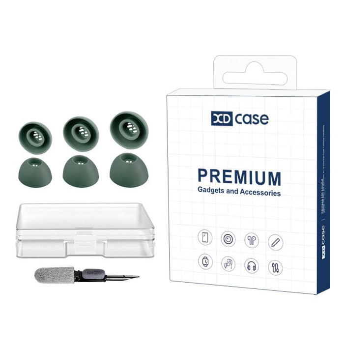 Kit de 3 pares de almohadillas de silicona de repuesto XDcase, tamaños S/M/L, cepillo de limpieza de color aleatorio, For OnePlus Buds Pro 3 / Pro 2 / Pro