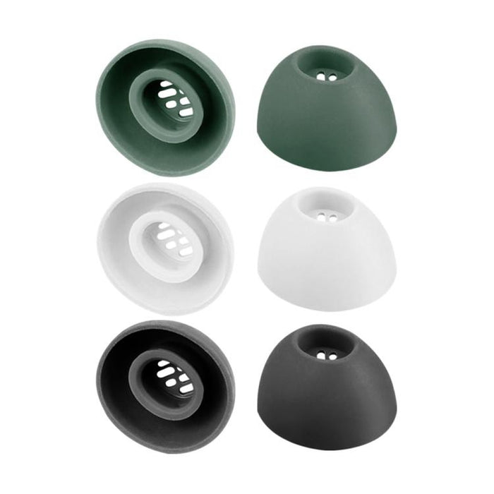 Kit de 3 pares de almohadillas de silicona de repuesto XDcase, tamaños S/M/L, cepillo de limpieza de color aleatorio, For OnePlus Buds Pro 3 / Pro 2 / Pro