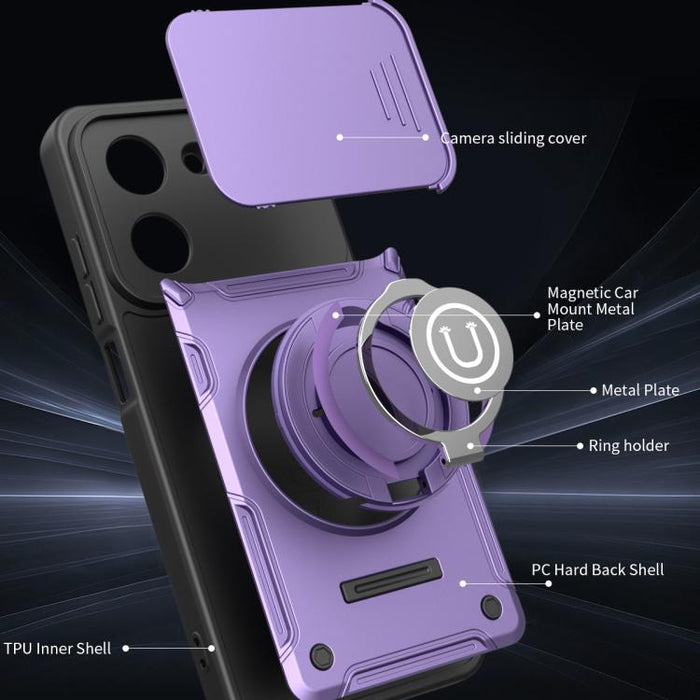 Funda magnética deslizante para teléfono Camshield, For Redmi Turbo 5 / Xiaomi Poco X8 Pro 5G, For Redmi Note 15 4G Global 164mm, For Redmi Note 15 Pro 4G Global 163.2mm, For Redmi Note 15 Pro+ 5G Global 163.3mm, For Redmi Note 15 Pro 5G Global 163.6mm...