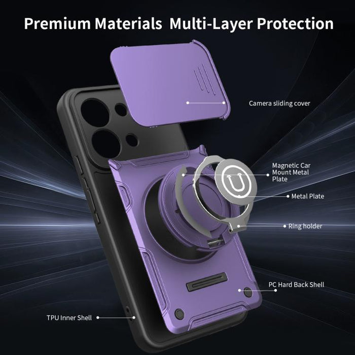 Funda magnética deslizante para teléfono Camshield, For Redmi Turbo 5 / Xiaomi Poco X8 Pro 5G, For Redmi Note 15 4G Global 164mm, For Redmi Note 15 Pro 4G Global 163.2mm, For Redmi Note 15 Pro+ 5G Global 163.3mm, For Redmi Note 15 Pro 5G Global 163.6mm...