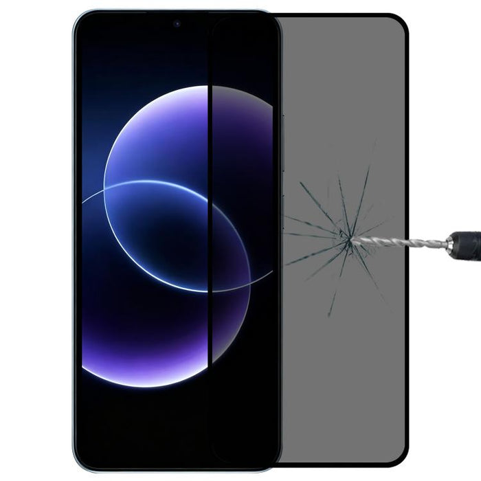 Protector de pantalla de vidrio templado con serigrafía anti-espía de cobertura total, For Redmi 17C 4G, For Xiaomi Poco C81x 4G