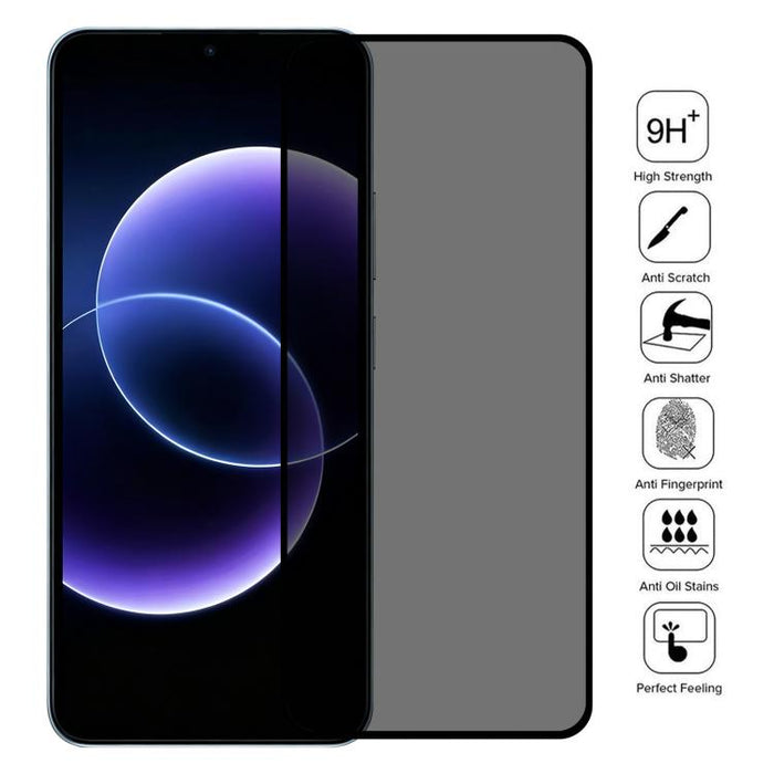 25 láminas de protección de pantalla de vidrio templado con serigrafía anti-espía de cobertura total, For Redmi 17C 4G, For Xiaomi Poco C81x 4G
