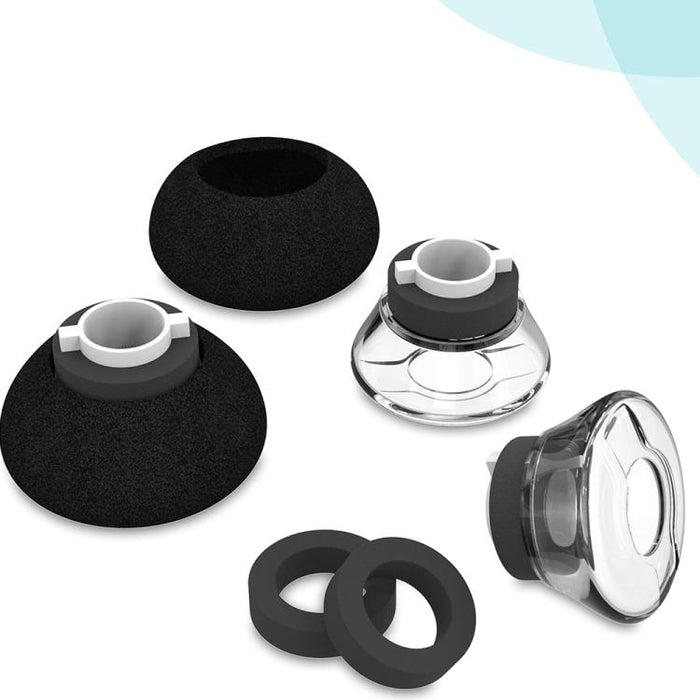XDcase Juego de 6 almohadillas de TPU de repuesto y kit de esponjas para auriculares, tamaño L, L Size