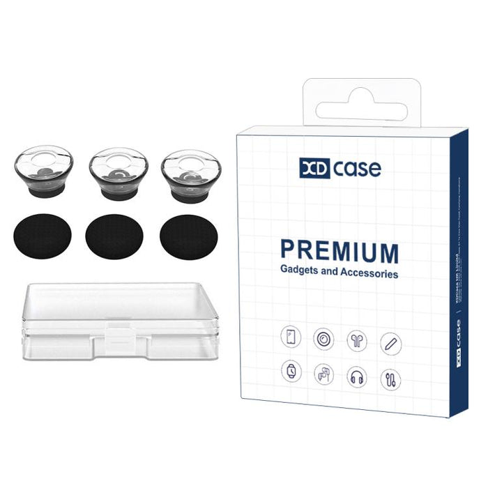 XDcase Juego de 6 almohadillas de TPU de repuesto y kit de esponjas para auriculares, tamaño L, L Size