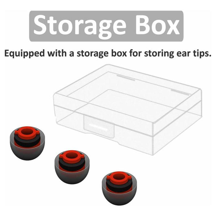 Kit de 3 almohadillas de silicona de repuesto para auriculares XDcase, tamaño M, 3PCS M-Size