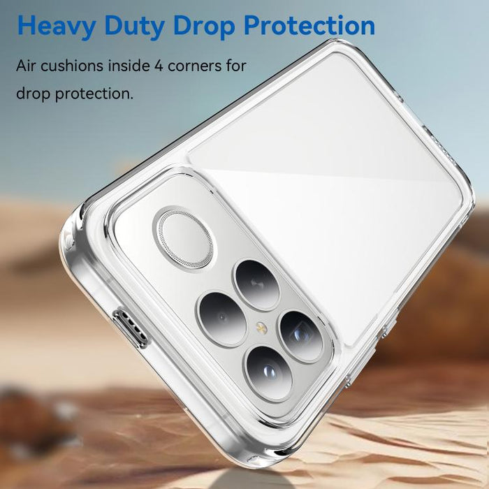 Funda para teléfono de TPU acrílico con botones galvanizados WANLONFENG y protector de pantalla, For Redmi K90 Pro Max / Poco F8 Ultra, For Redmi K90 / Poco F8 Pro, For Redmi 15 5G / 4G EU 171mm, For Redmi 15C 5G / 4G EU 173mm                          ...