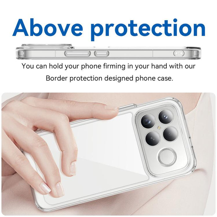 Funda para teléfono de TPU acrílico con botones galvanizados WANLONFENG y protector de pantalla, For Redmi K90 Pro Max / Poco F8 Ultra, For Redmi K90 / Poco F8 Pro, For Redmi 15 5G / 4G EU 171mm, For Redmi 15C 5G / 4G EU 173mm                          ...