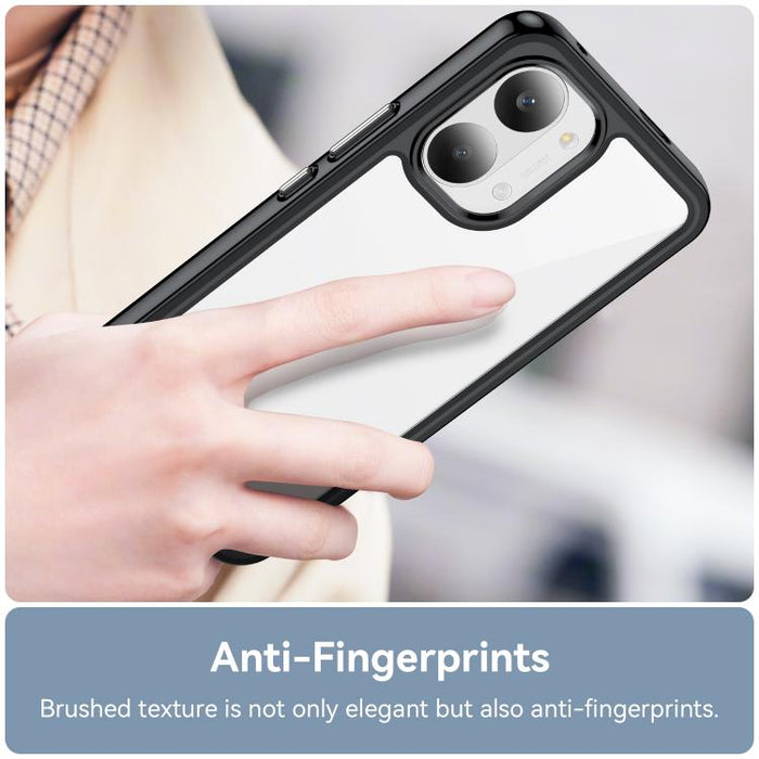 Funda para teléfono de TPU acrílico con botones galvanizados WANLONFENG y protector de pantalla, For Redmi Turbo 5 Max / Poco X8 Pro Max 5G, For Redmi Turbo 5 / Poco X8 Pro 5G, For Redmi Note 15 Pro+ 5G Global 163.3mm                                   ...