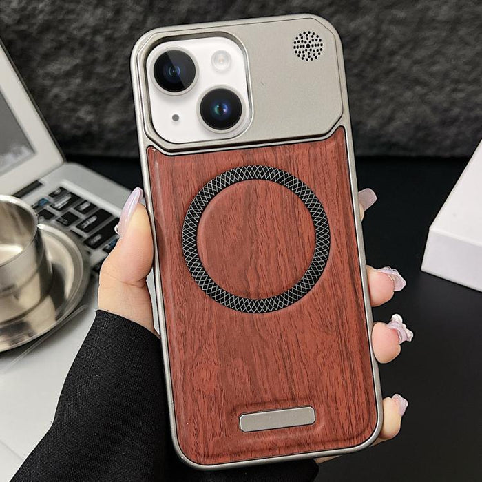 Funda magnética para teléfono de policarbonato con textura de madera y resistente a los golpes, For iPhone 17 Pro Max, For iPhone 17 Pro, For iPhone 17, For iPhone Air, For iPhone 16 Pro Max, For iPhone 16 Pro, For iPhone 16 Plus, For iPhone 16        ...