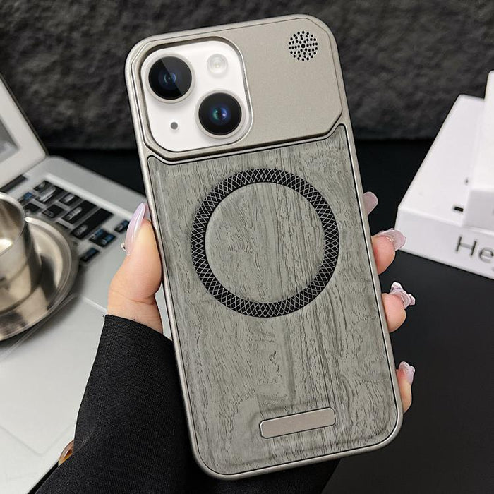 Funda magnética para teléfono de policarbonato con textura de madera y resistente a los golpes, For iPhone 17 Pro Max, For iPhone 17 Pro, For iPhone 17, For iPhone Air, For iPhone 16 Pro Max, For iPhone 16 Pro, For iPhone 16 Plus, For iPhone 16        ...