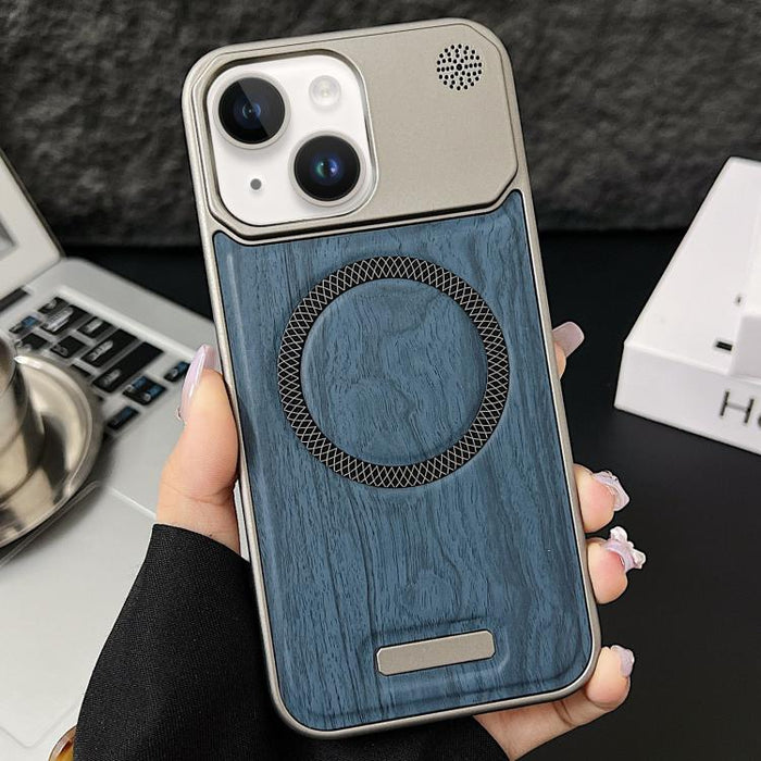 Funda magnética para teléfono de policarbonato con textura de madera y resistente a los golpes, For iPhone 17 Pro Max, For iPhone 17 Pro, For iPhone 17, For iPhone Air, For iPhone 16 Pro Max, For iPhone 16 Pro, For iPhone 16 Plus, For iPhone 16        ...