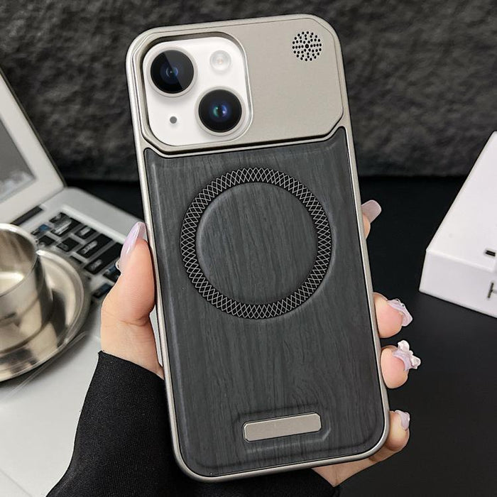 Funda magnética para teléfono de policarbonato con textura de madera y resistente a los golpes, For iPhone 17 Pro Max, For iPhone 17 Pro, For iPhone 17, For iPhone Air, For iPhone 16 Pro Max, For iPhone 16 Pro, For iPhone 16 Plus, For iPhone 16        ...