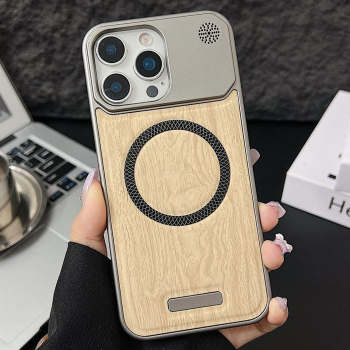 Funda magnética para teléfono de policarbonato con textura de madera y resistente a los golpes, For iPhone 17 Pro Max, For iPhone 17 Pro, For iPhone 17, For iPhone Air, For iPhone 16 Pro Max, For iPhone 16 Pro, For iPhone 16 Plus, For iPhone 16        ...