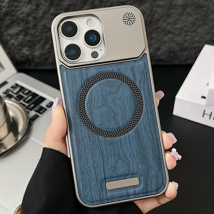 Funda magnética para teléfono de policarbonato con textura de madera y resistente a los golpes, For iPhone 17 Pro Max, For iPhone 17 Pro, For iPhone 17, For iPhone Air, For iPhone 16 Pro Max, For iPhone 16 Pro, For iPhone 16 Plus, For iPhone 16        ...