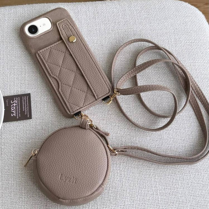 Funda para teléfono de PU con diseño de diamantes, ranura para tarjeta y cartera pequeña., For iPhone 17e / 16e, For iPhone 17 Pro Max, For iPhone 17 Pro, For iPhone 17, For iPhone Air, For iPhone 16 Pro Max, For iPhone 16 Pro, For iPhone 16 Plus      ...