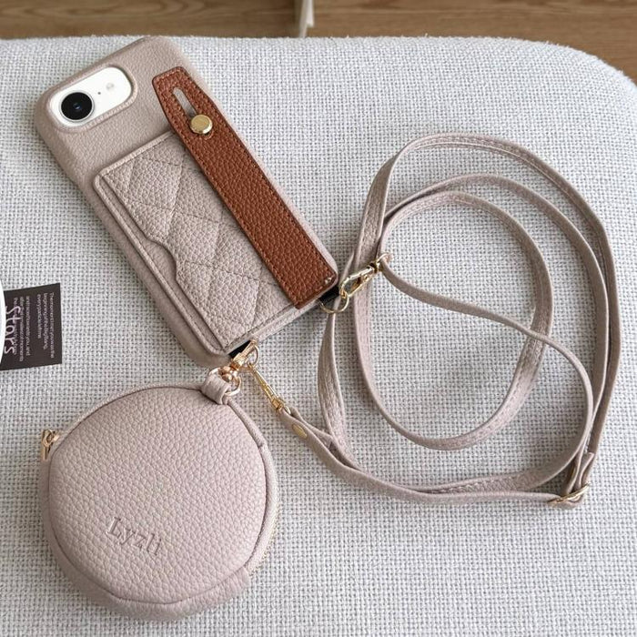 Funda para teléfono de PU con diseño de diamantes, ranura para tarjeta y cartera pequeña., For iPhone 17e / 16e, For iPhone 17 Pro Max, For iPhone 17 Pro, For iPhone 17, For iPhone Air, For iPhone 16 Pro Max, For iPhone 16 Pro, For iPhone 16 Plus      ...
