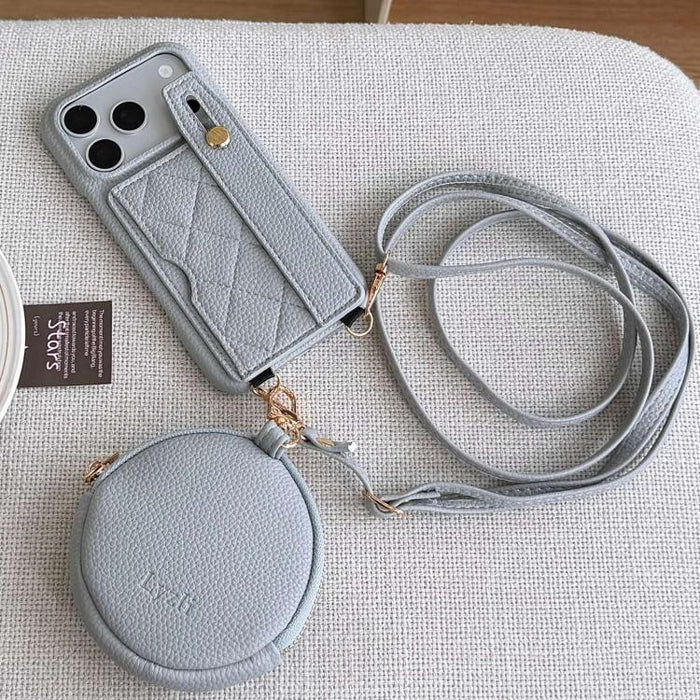Funda para teléfono de PU con diseño de diamantes, ranura para tarjeta y cartera pequeña., For iPhone 17e / 16e, For iPhone 17 Pro Max, For iPhone 17 Pro, For iPhone 17, For iPhone Air, For iPhone 16 Pro Max, For iPhone 16 Pro, For iPhone 16 Plus      ...