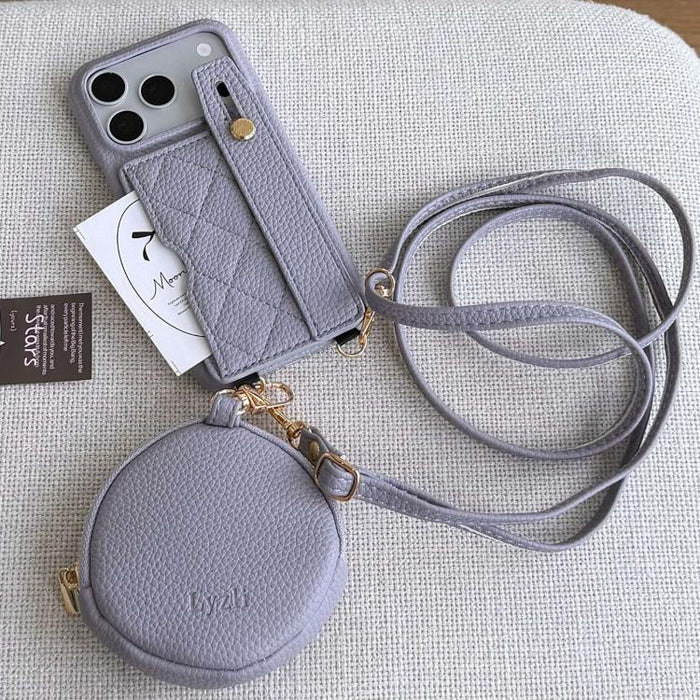Funda para teléfono de PU con diseño de diamantes, ranura para tarjeta y cartera pequeña., For iPhone 17e / 16e, For iPhone 17 Pro Max, For iPhone 17 Pro, For iPhone 17, For iPhone Air, For iPhone 16 Pro Max, For iPhone 16 Pro, For iPhone 16 Plus      ...