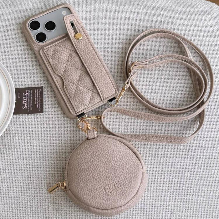 Funda para teléfono de PU con diseño de diamantes, ranura para tarjeta y cartera pequeña., For iPhone 17e / 16e, For iPhone 17 Pro Max, For iPhone 17 Pro, For iPhone 17, For iPhone Air, For iPhone 16 Pro Max, For iPhone 16 Pro, For iPhone 16 Plus      ...
