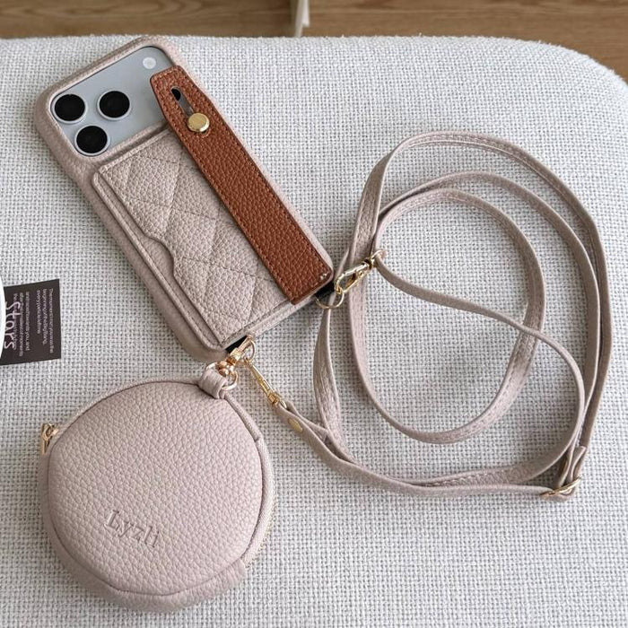 Funda para teléfono de PU con diseño de diamantes, ranura para tarjeta y cartera pequeña., For iPhone 17e / 16e, For iPhone 17 Pro Max, For iPhone 17 Pro, For iPhone 17, For iPhone Air, For iPhone 16 Pro Max, For iPhone 16 Pro, For iPhone 16 Plus      ...