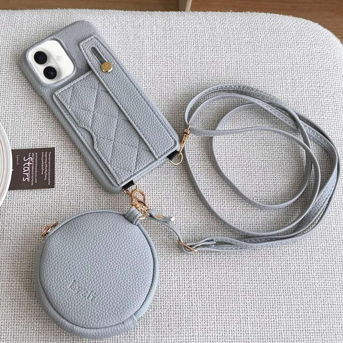 Funda para teléfono de PU con diseño de diamantes, ranura para tarjeta y cartera pequeña., For iPhone 17e / 16e, For iPhone 17 Pro Max, For iPhone 17 Pro, For iPhone 17, For iPhone Air, For iPhone 16 Pro Max, For iPhone 16 Pro, For iPhone 16 Plus      ...