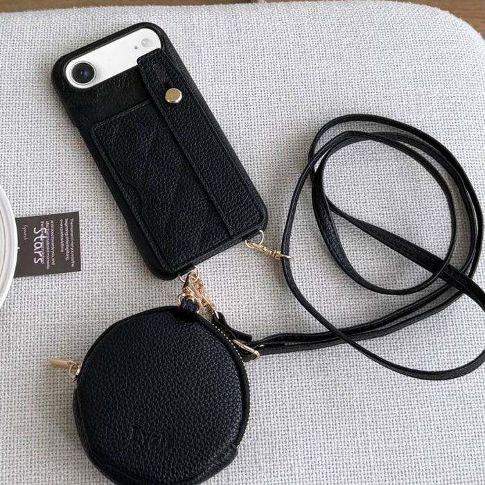 Funda para teléfono de PU con diseño de diamantes, ranura para tarjeta y cartera pequeña., For iPhone 17e / 16e, For iPhone 17 Pro Max, For iPhone 17 Pro, For iPhone 17, For iPhone Air, For iPhone 16 Pro Max, For iPhone 16 Pro, For iPhone 16 Plus      ...