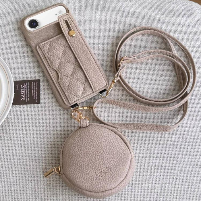 Funda para teléfono de PU con diseño de diamantes, ranura para tarjeta y cartera pequeña., For iPhone 17e / 16e, For iPhone 17 Pro Max, For iPhone 17 Pro, For iPhone 17, For iPhone Air, For iPhone 16 Pro Max, For iPhone 16 Pro, For iPhone 16 Plus      ...