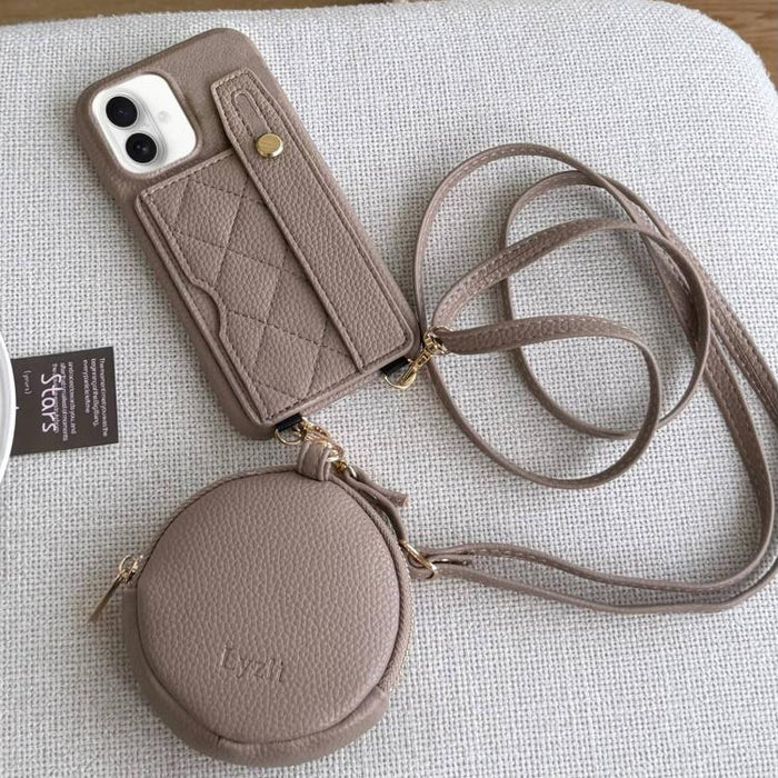Funda para teléfono de PU con diseño de diamantes, ranura para tarjeta y cartera pequeña., For iPhone 17e / 16e, For iPhone 17 Pro Max, For iPhone 17 Pro, For iPhone 17, For iPhone Air, For iPhone 16 Pro Max, For iPhone 16 Pro, For iPhone 16 Plus      ...