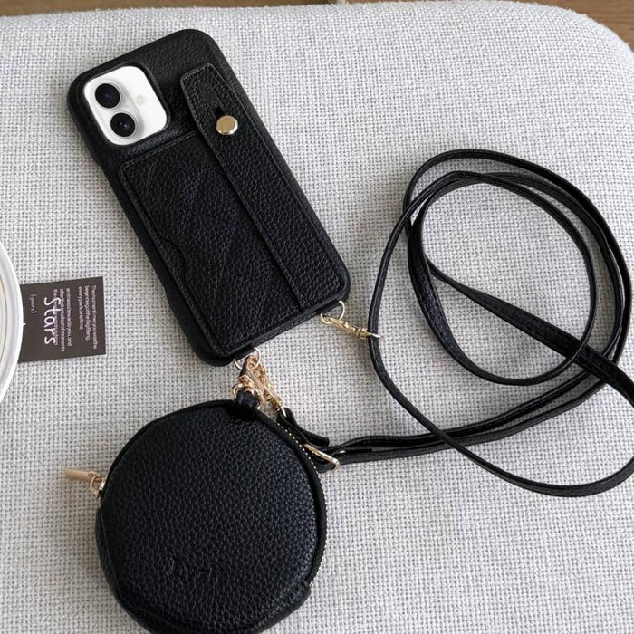 Funda para teléfono de PU con diseño de diamantes, ranura para tarjeta y cartera pequeña., For iPhone 17e / 16e, For iPhone 17 Pro Max, For iPhone 17 Pro, For iPhone 17, For iPhone Air, For iPhone 16 Pro Max, For iPhone 16 Pro, For iPhone 16 Plus      ...