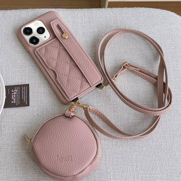 Funda para teléfono de PU con diseño de diamantes, ranura para tarjeta y cartera pequeña., For iPhone 13, For iPhone 13 mini, For iPhone 12, For iPhone 12 Pro Max, For iPhone 12 Pro, For iPhone 12 mini, For iPhone 11 Pro Max, For iPhone 11             ...
