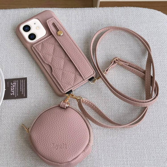 Funda para teléfono de PU con diseño de diamantes, ranura para tarjeta y cartera pequeña., For iPhone 13, For iPhone 13 mini, For iPhone 12, For iPhone 12 Pro Max, For iPhone 12 Pro, For iPhone 12 mini, For iPhone 11 Pro Max, For iPhone 11             ...