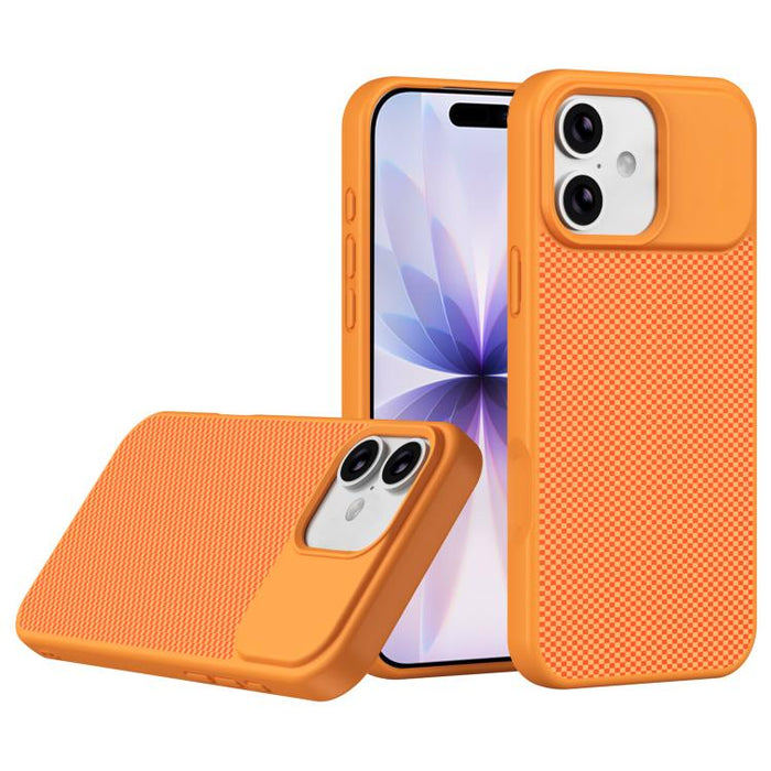 Funda para teléfono magnética a prueba de golpes con borde suave de TPU con textura de fibra de carbono, For iPhone 17 Pro Max, For iPhone 17 Pro, For iPhone 17, For iPhone 16 Pro Max, For iPhone 16 Pro, For iPhone 16