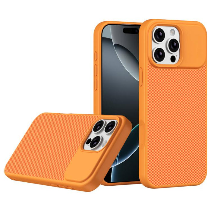 Funda para teléfono magnética a prueba de golpes con borde suave de TPU con textura de fibra de carbono, For iPhone 17 Pro Max, For iPhone 17 Pro, For iPhone 17, For iPhone 16 Pro Max, For iPhone 16 Pro, For iPhone 16