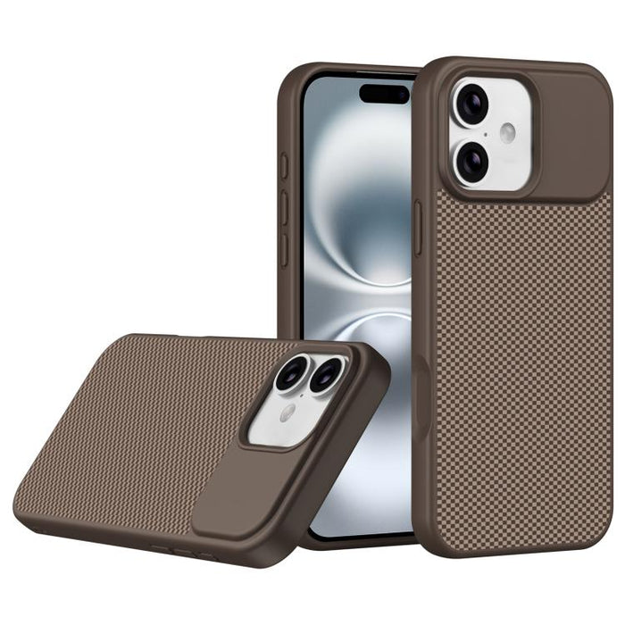 Funda para teléfono magnética a prueba de golpes con borde suave de TPU con textura de fibra de carbono, For iPhone 17 Pro Max, For iPhone 17 Pro, For iPhone 17, For iPhone 16 Pro Max, For iPhone 16 Pro, For iPhone 16