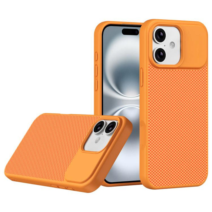 Funda para teléfono magnética a prueba de golpes con borde suave de TPU con textura de fibra de carbono, For iPhone 17 Pro Max, For iPhone 17 Pro, For iPhone 17, For iPhone 16 Pro Max, For iPhone 16 Pro, For iPhone 16