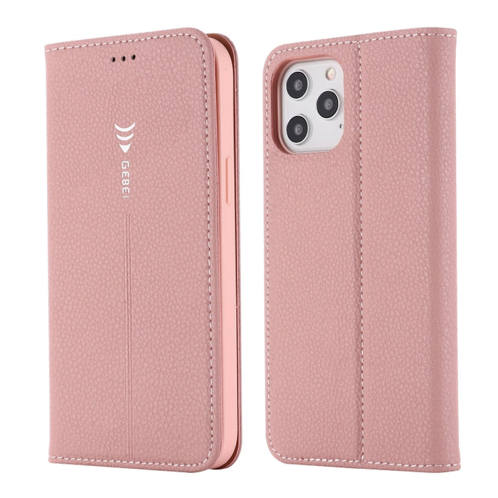 Estuche protector con tapa horizontal GEBEI PU + TPU con soporte y ranuras para tarjetas