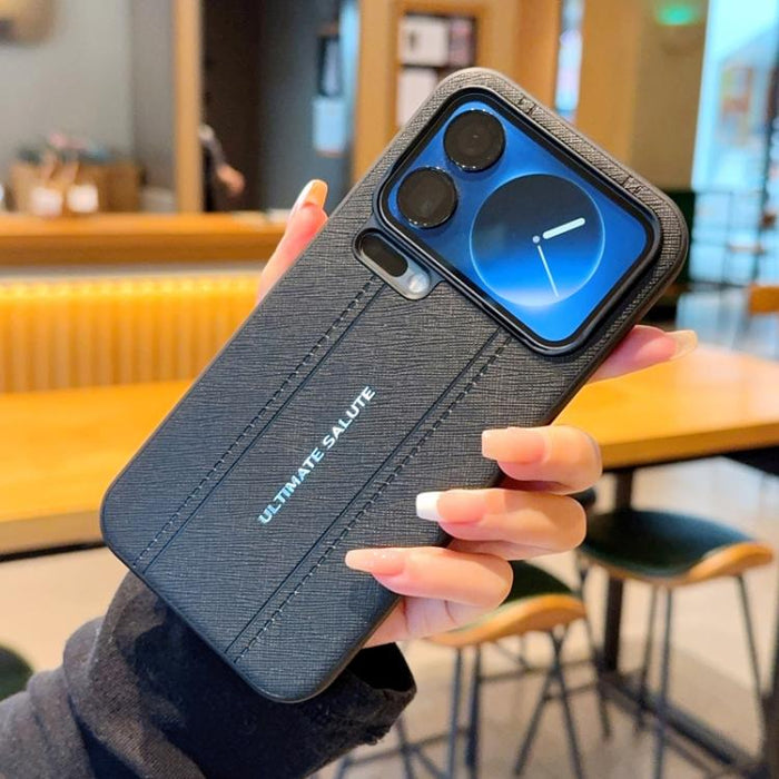 Funda para teléfono de cuero vegano con marco de lente de cámara de metal y botones, For Xiaomi 17 Ultra, For Xiaomi 17 Pro Max, For Xiaomi 17 Pro, For Xiaomi 17, For Xiaomi 15S Pro, For Xiaomi 15 Ultra, For Xiaomi 15 Pro, For Xiaomi 15                ...