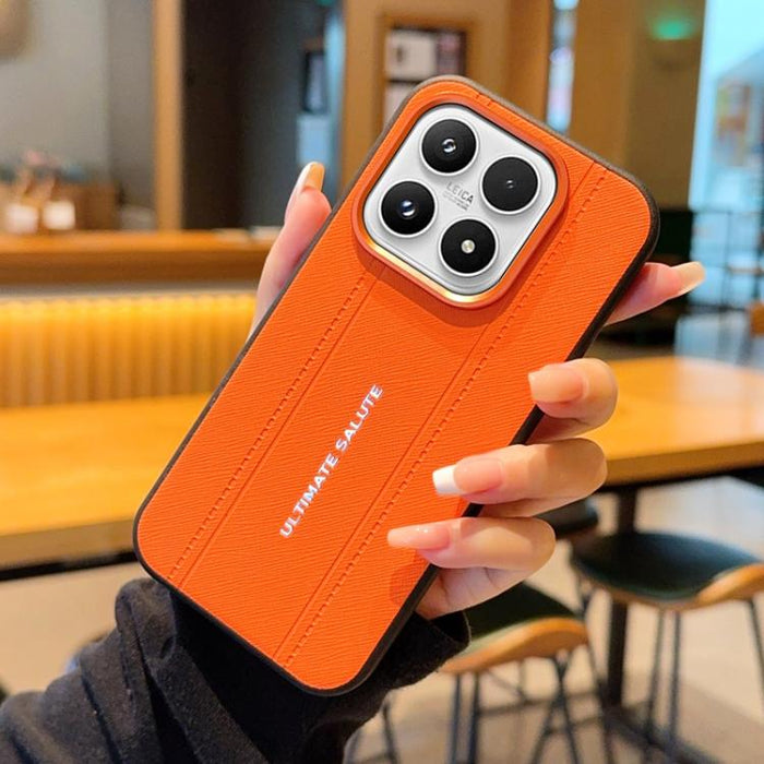 Funda para teléfono de cuero vegano con marco de lente de cámara de metal y botones, For Xiaomi 17 Ultra, For Xiaomi 17 Pro Max, For Xiaomi 17 Pro, For Xiaomi 17, For Xiaomi 15S Pro, For Xiaomi 15 Ultra, For Xiaomi 15 Pro, For Xiaomi 15                ...