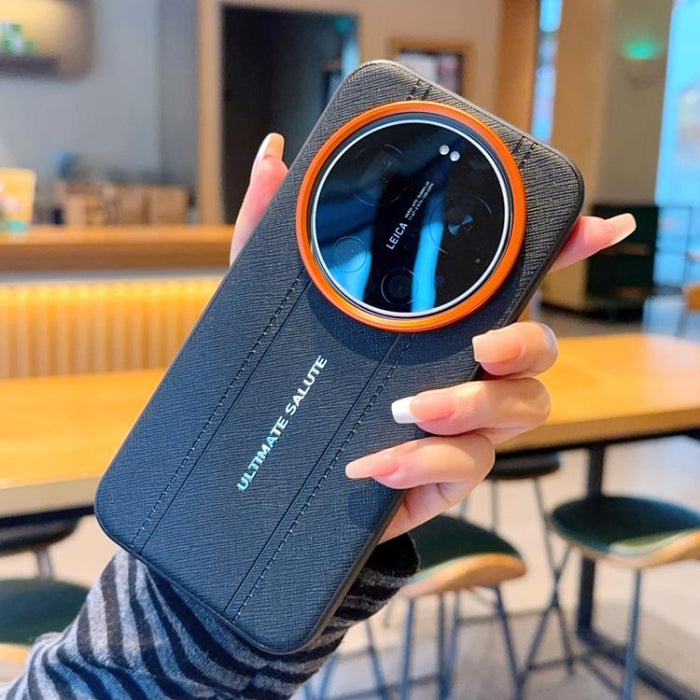 Funda para teléfono de cuero vegano con marco de lente de cámara de metal y botones, For Xiaomi 17 Ultra, For Xiaomi 17 Pro Max, For Xiaomi 17 Pro, For Xiaomi 17, For Xiaomi 15S Pro, For Xiaomi 15 Ultra, For Xiaomi 15 Pro, For Xiaomi 15                ...