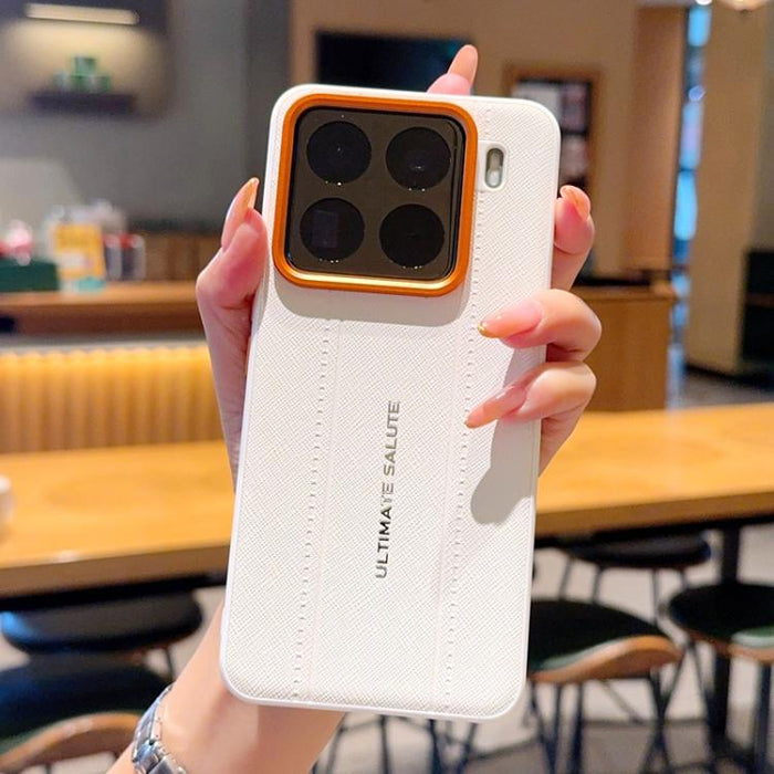 Funda para teléfono de cuero vegano con marco de lente de cámara de metal y botones, For Xiaomi 17 Ultra, For Xiaomi 17 Pro Max, For Xiaomi 17 Pro, For Xiaomi 17, For Xiaomi 15S Pro, For Xiaomi 15 Ultra, For Xiaomi 15 Pro, For Xiaomi 15                ...
