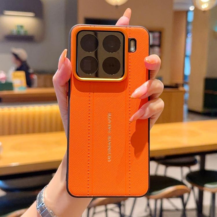 Funda para teléfono de cuero vegano con marco de lente de cámara de metal y botones, For Xiaomi 17 Ultra, For Xiaomi 17 Pro Max, For Xiaomi 17 Pro, For Xiaomi 17, For Xiaomi 15S Pro, For Xiaomi 15 Ultra, For Xiaomi 15 Pro, For Xiaomi 15                ...